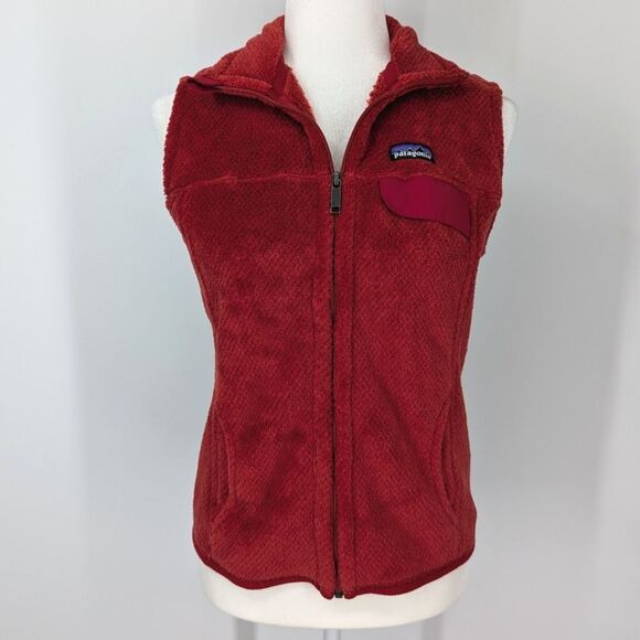Patagonia Women's Re-Tool Vest Cochineal Polartec Zip-Up Thermal Pro Small - Picture 4 of 9